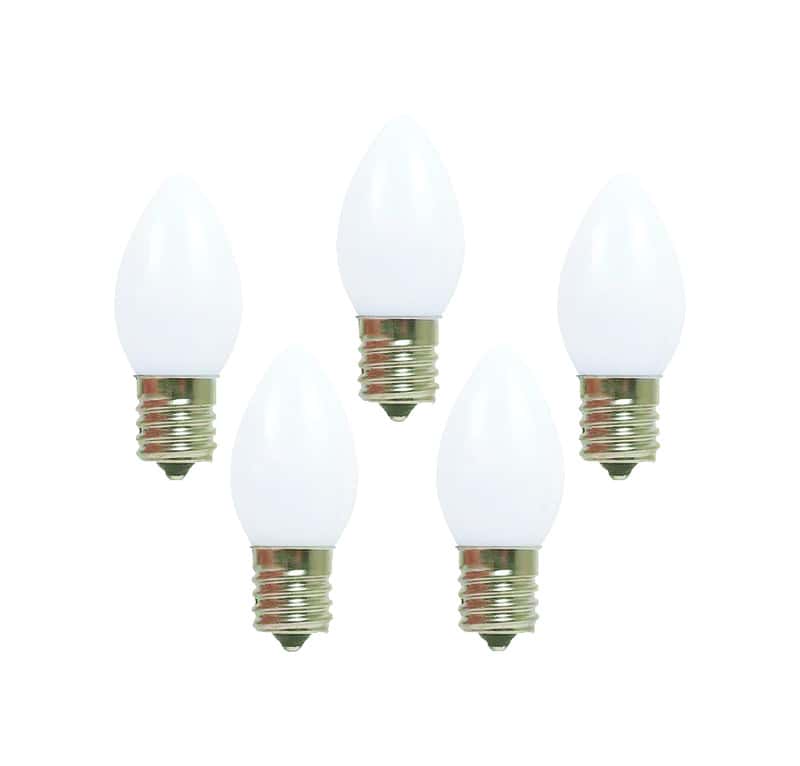 Holiday Bright Lights Incandescent C7 White 25 ct Replacement Christmas