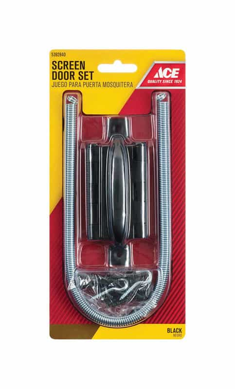 Ace Black Steel Screen Storm Door Hardware Set 1 Pk Ace