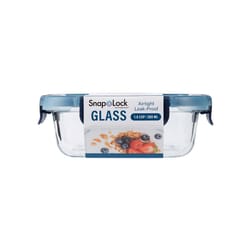 Progressive International SnapLock 1.6 cups Blue/Clear Food Container and Lid 1 pk