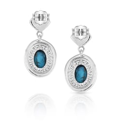 Montana Silversmiths Women's Open Night Sky Silver/Turquoise Earrings Water Resistant