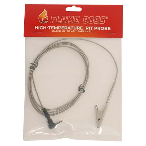 Flame Boss High Temperature Meat Probe with Straight Plug (Red)