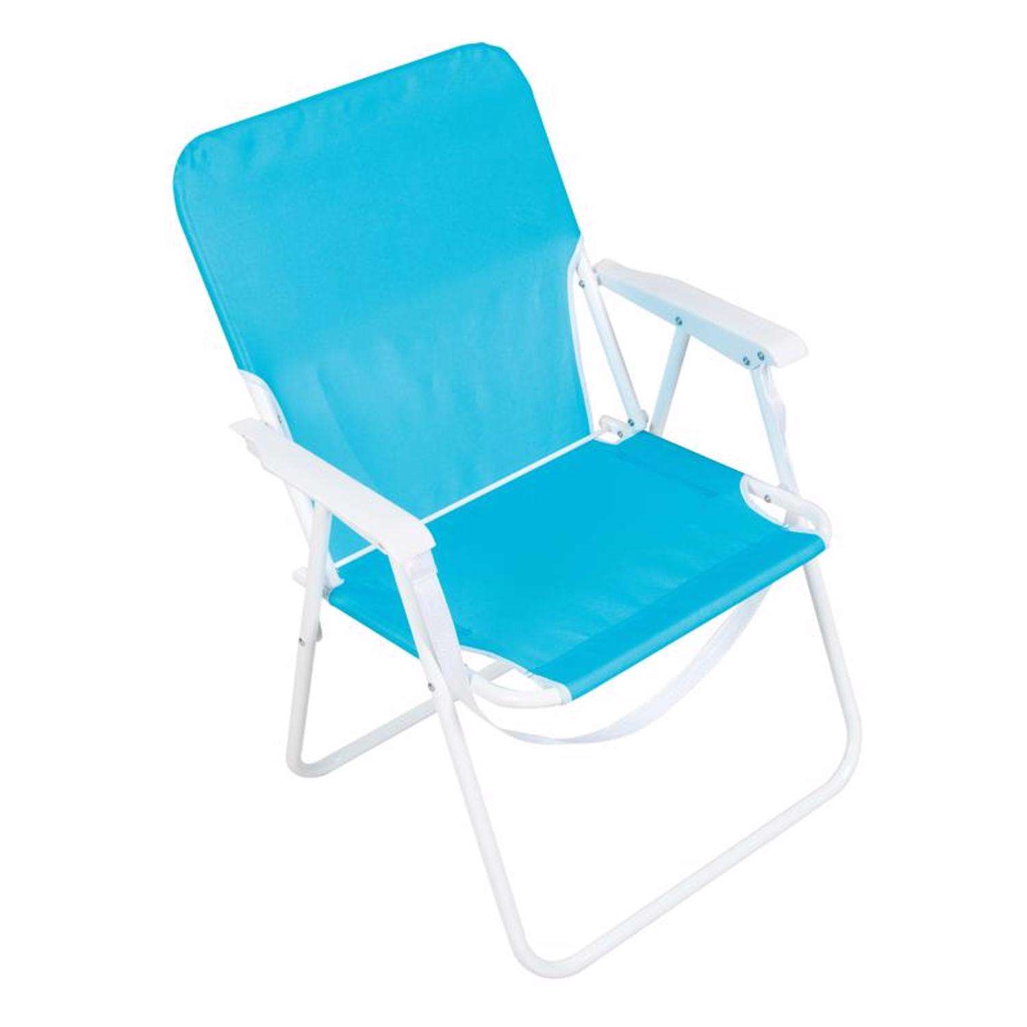 Rio Brands 1-Position Blue Waves Beach Folding Chair - Ace Hardware
