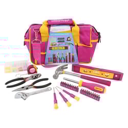 Essentials Tool Bag Set Pink 32 pc