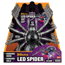 Magic Seasons Multicolored 8 in. LED Halloween Spider