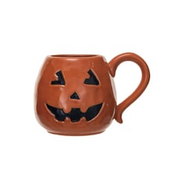 Creative Co-Op 6 in. Jack-O-Lantern Mug Halloween Decor