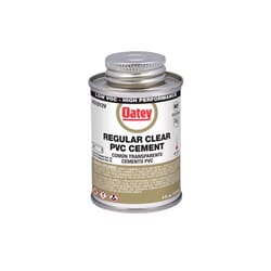 Oatey Clear Cement For PVC 4 oz