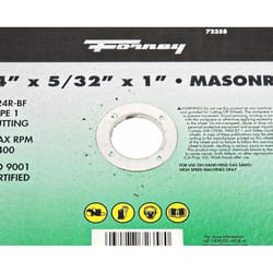 Forney 14 in. D X 1 in. Silicon Carbide Cut-Off Wheel 1 pc