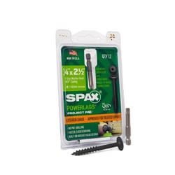 SPAX PowerLag 1/4 in. in. X 2-1/2 in. L T-30 Washer Head Structural Screws 12 pk