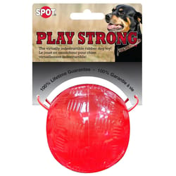 Spot Play Strong Red Solid TPR Rubber Ball 1 pk