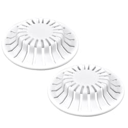 Danco 1-1/2 in. White Rubber Hair Snare Drain Cover