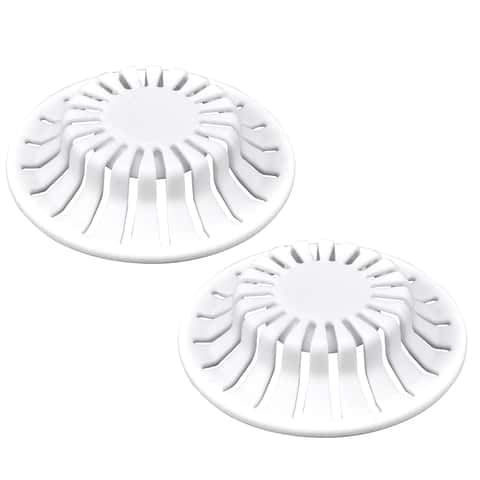 TubRing The Ultimate Tub Drain Protector/Hair Catcher/Strainer/Snare, White