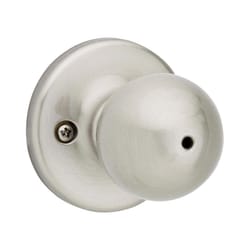 Kwikset Polo Satin Chrome Passage Door Knob Right or Left Handed Kwikset Polo Satin Chrome Passage Door Knob Right or Left Handed