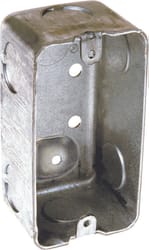 Raco 13 cu in Rectangle Steel 1 gang Junction Box Gray