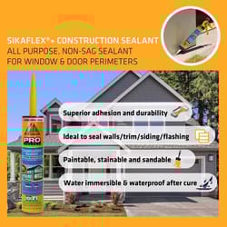 Sika Pro Select White Polyurethane All Purpose Construction Sealant 10.1 oz