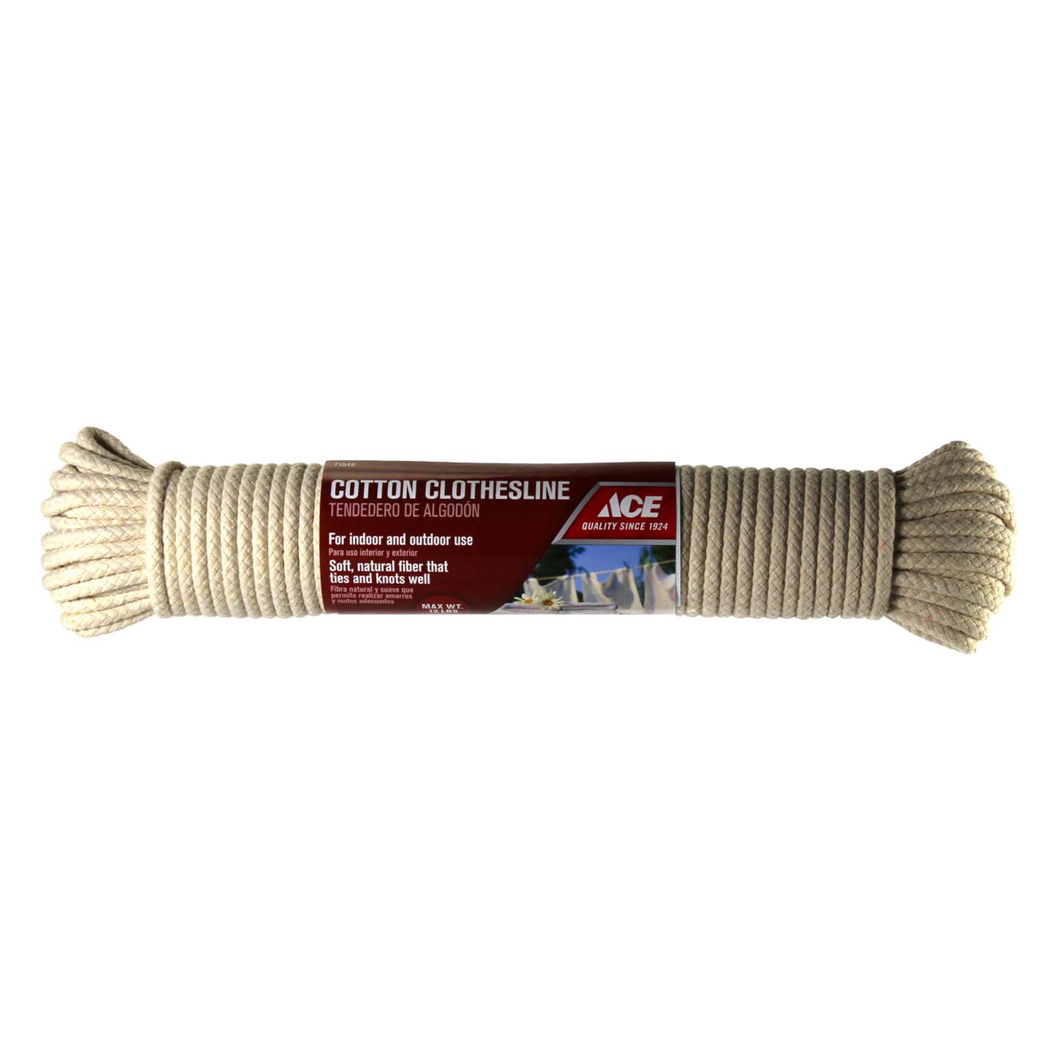 CLOTHESLINE 100FT COTTON ROPE 