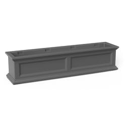 Mayne Fairfield 10.8 in. H X 48 in. W X 11 in. D Polyethylene Window Box Graphite Gray