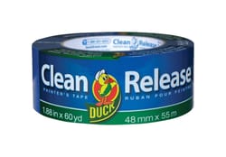 Duck Clean Release 1.88 in. W X 60 yd L Blue Medium Strength Painter's Tape 1 pk