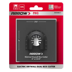 Arrow Pro 3-3/4 in. L X 4 in. W Bi-Metal Semi-Circle Drywall Blade Multi-Material 1 pc