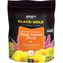 Black Gold Plus Organic Canadian Sphagnum Peat Moss 8 qt