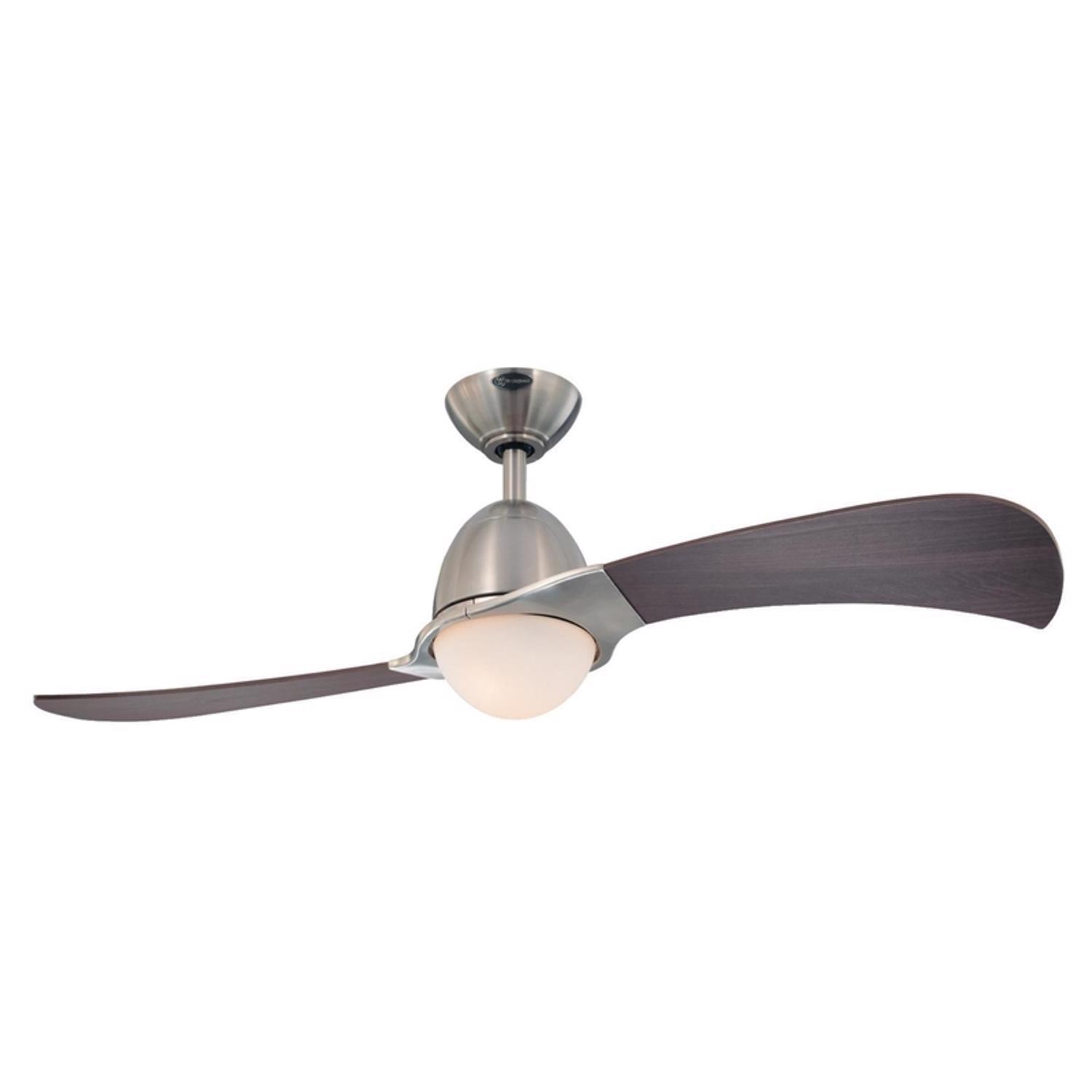 Westinghouse Solana 48 in. Brushed Nickel Brown LED Indoor Ceiling Fan Sansujyuku sansujyuku.com