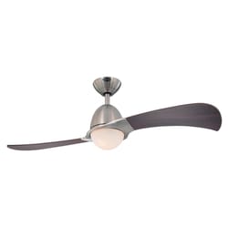 Westinghouse Solana 48 in. Brushed Nickel Brown LED Indoor Ceiling Fan