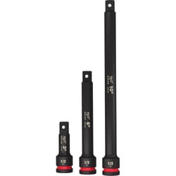 Milwaukee Shockwave 1/2 in. drive SAE 6 Point Impact Rated Extension Set 3 pc
