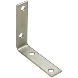 National Hardware WeatherGuard 3 in. H X 3/4 in. W X 0.11 in. D Zinc-Plated Steel Outside Corner Bra