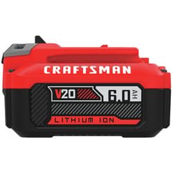 Craftsman V20 CMCB206 6 Ah Lithium-Ion High Capacity Battery 1 pc