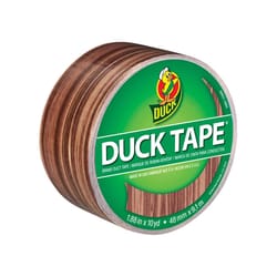 Duck 1.88 in. W X 10 yd L Brown Woodgrain Duct Tape
