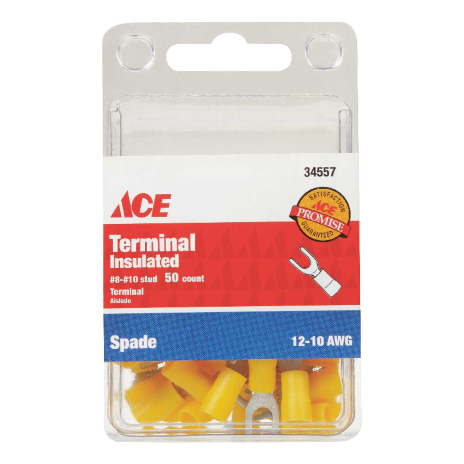 Ace Insulated Wire Spade Terminal 50 12 10 Awg Ace Hardware