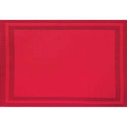 Pacific Merchants Laguna Designer Placemats Red Vinyl Placemats 18 in. L X 12 in. W