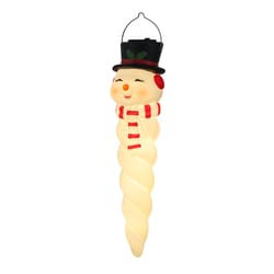 Mr. Christmas LED Blow Mold Snowman Icicle 12 in. Hanging Decor