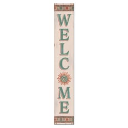 My Word! Multicolored Wood 46.5 in. H Welcome Southwest Porch Sign