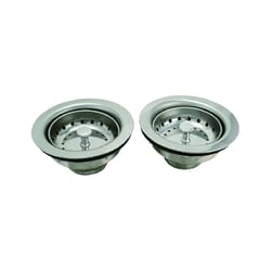 Keeney 3-1/2 in. Chrome Stainless Steel Sink Strainer