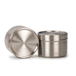 RSVP International Endurance Silver Stainless Steel Stackable Spice Can 4 oz