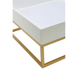 Tripar 2.5 in. H X 13.2 in. W X 13.2 in. D Gold/White Tray Set