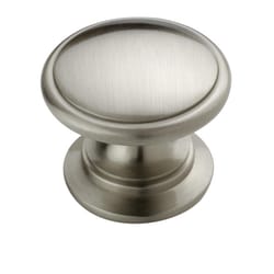 Amerock Allison Round Furniture Knob 1-1/4 in. D 28.702 mm Brushed Nickel 1 pk