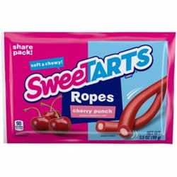 Sweetarts Soft and Chewy Ropes Cherry Punch Candy 3.5 oz