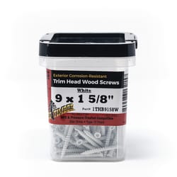 Big Timber No. 9 Sizes X 1 5/8 in. L Star White Deep Wood Screws 158 pk