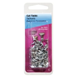 Hillman No. 16 X 13/16 in. L Galvanized Silver Steel Cut Tacks 1.75 pk Hillman No. 16 X 13/16 in. L Galvanized Silver Steel Cut Tacks 1.75 pk