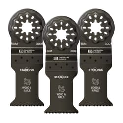 Imperial Blades Starlock 3-11/16 in. L Bi-Metal Oscillating Saw Blade 3 pk