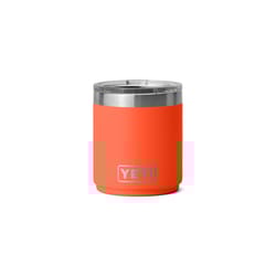 YETI Rambler 10 oz Papaya BPA Free Lowball 2.0 Tumbler with MagSlider Lid