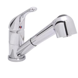 Huntington Brass One Handle Chrome Pull-Out Kitchen Faucet