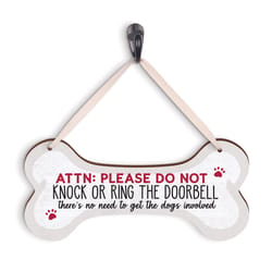 P Graham Dunn 5 in. H X 0.25 in. W X 10 in. L Multicolored MDF Dog Bone String Sign