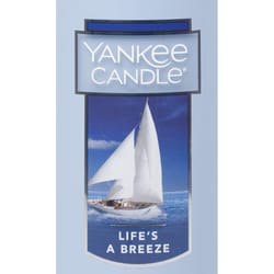 Yankee Candle Blue Life's A Breeze Scent Pillar Candle 12 oz