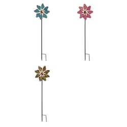 Meadow Creek Multicolored Metal 33 in. H Outdoor Garden Stake