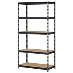 Muscle Rack 5-Shelf Steel Shelving Silver-Vein 18 D x 48 W x 72