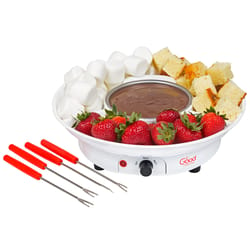 Good Cooking Red 12 oz Stainless Steel Fondue Set