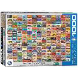 Eurographics The VW Groovy Bus Jigsaw Puzzle Multicolored 1000 pc