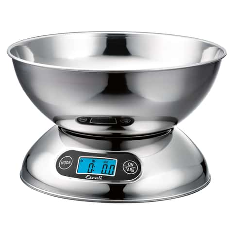 Escali Low-Profile Digital Scale, 2 Lb, Silver